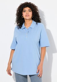 Ulla Popken MANCHES COURTES - Polotričko - light blue