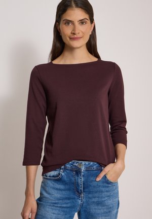 Cecil, BASIC SHIRT WITH BOAT NECK - T-shirt à manches longues - berry red