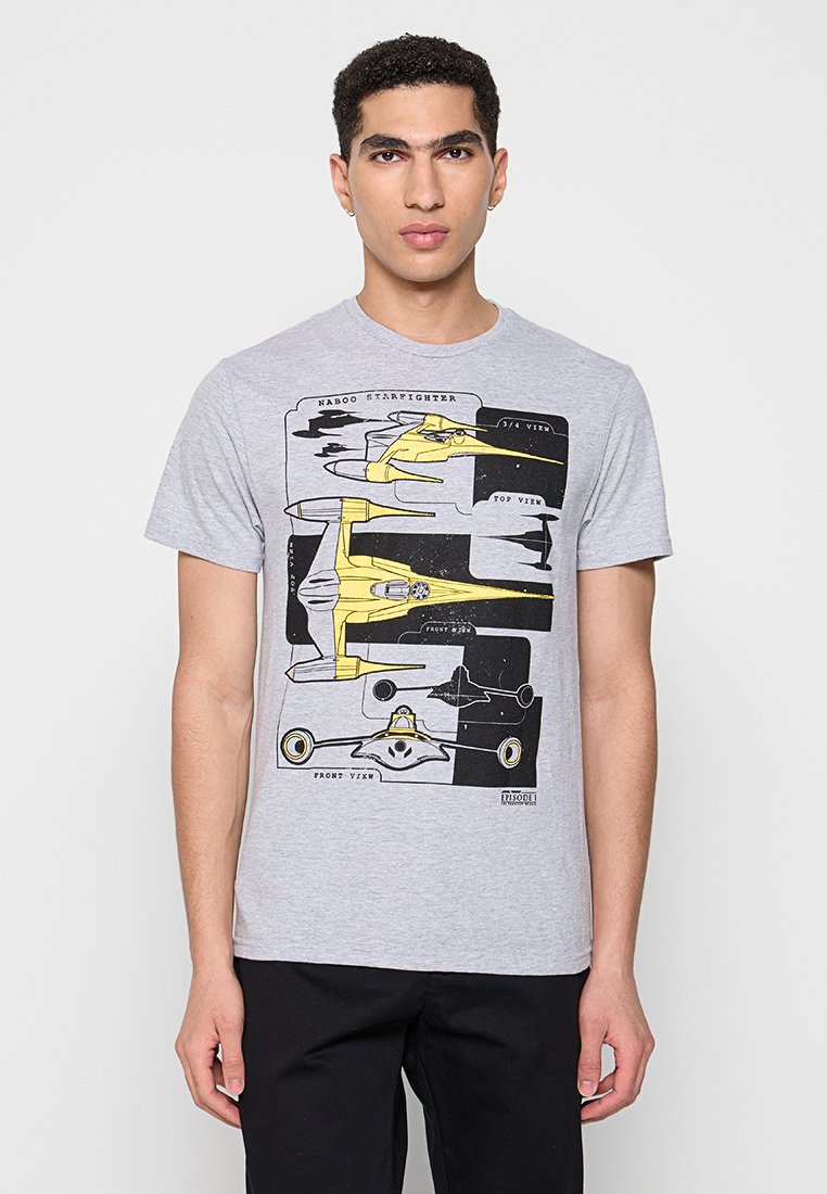 Star Wars T-shirt print grijs