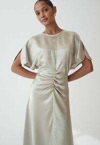 Next RUCHED CRINKLE MIDI- REGULAR FIT - Maxikjoler - silver