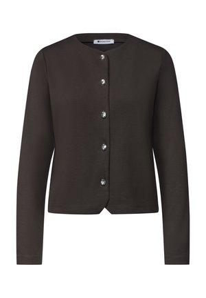 Street One, STRICK-LOOK JACKE MIT DEKORATIVEN KNÖPFEN - Strickjacke - black coffee