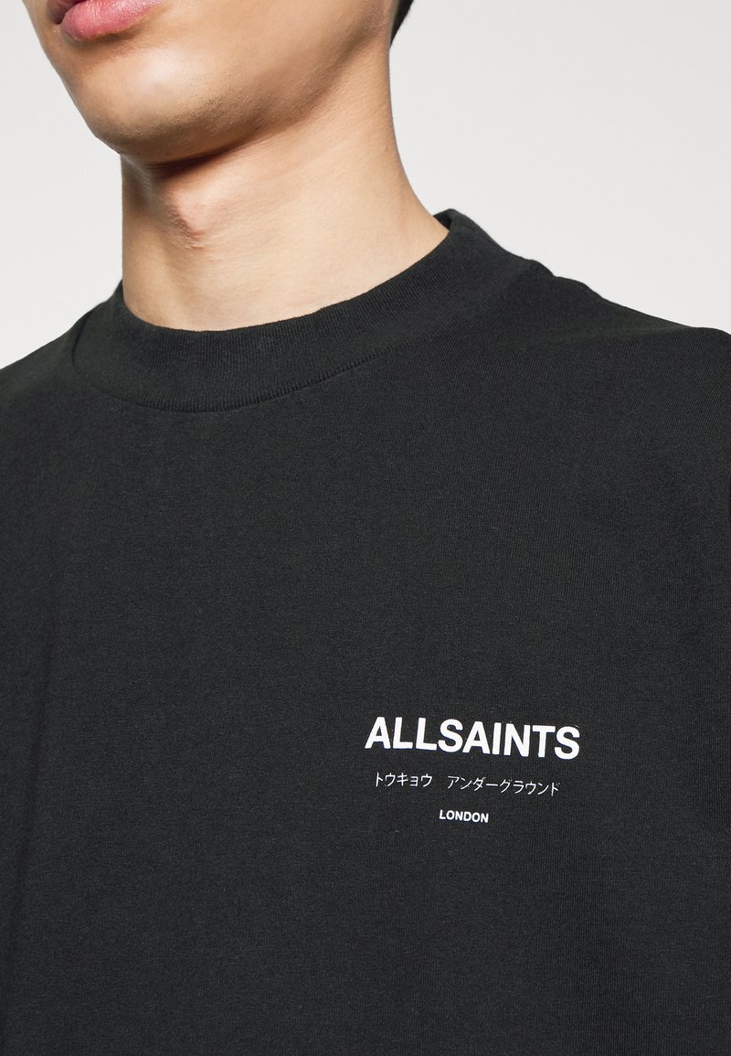 AllSaints UNDERGROUND CREW - T-Shirt print - jet black/schwarz 