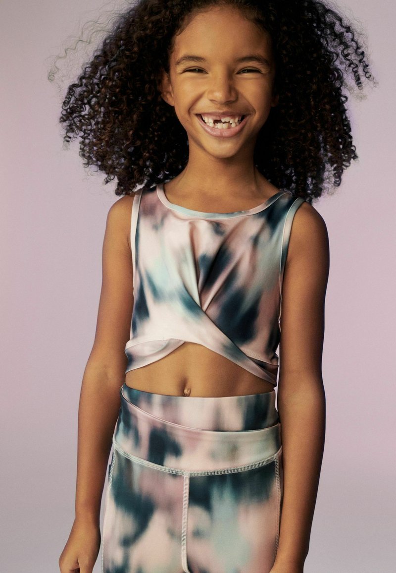 Next - CROP - Top - pink smudge, Vergrößern
