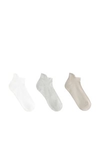 3 PAIRS OF POLYAMIDE BLEND WITH HEEL TABL SNEAKER - Trainer socks - grey