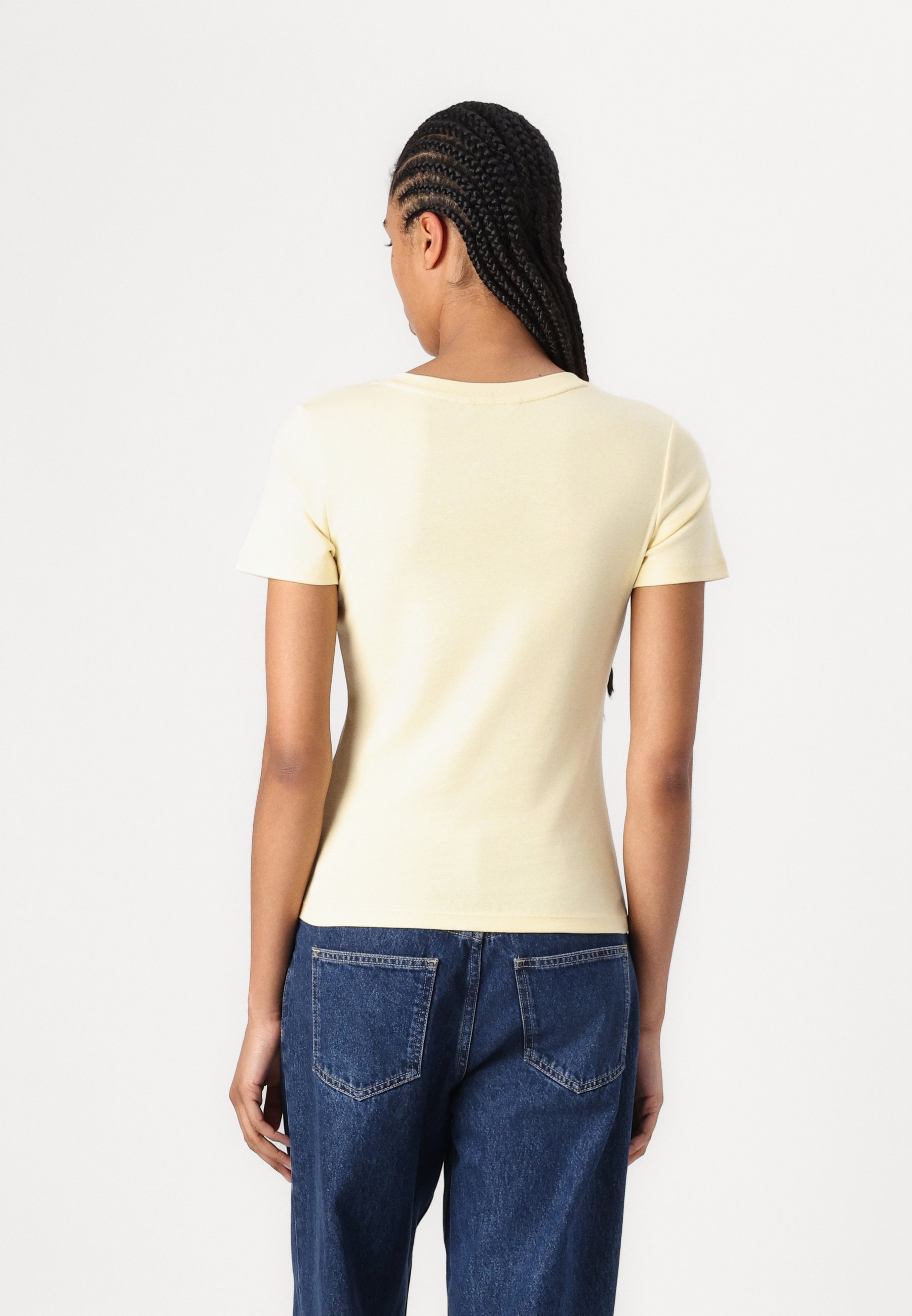 売れ筋商品|||トミー ヒルフィガー Tシャツ レディース トップス SLIM CODY  - Basic T-shirt - frozen custard Tommy Hilfiger SLIM CODY - T-shirt basic - frozen custard