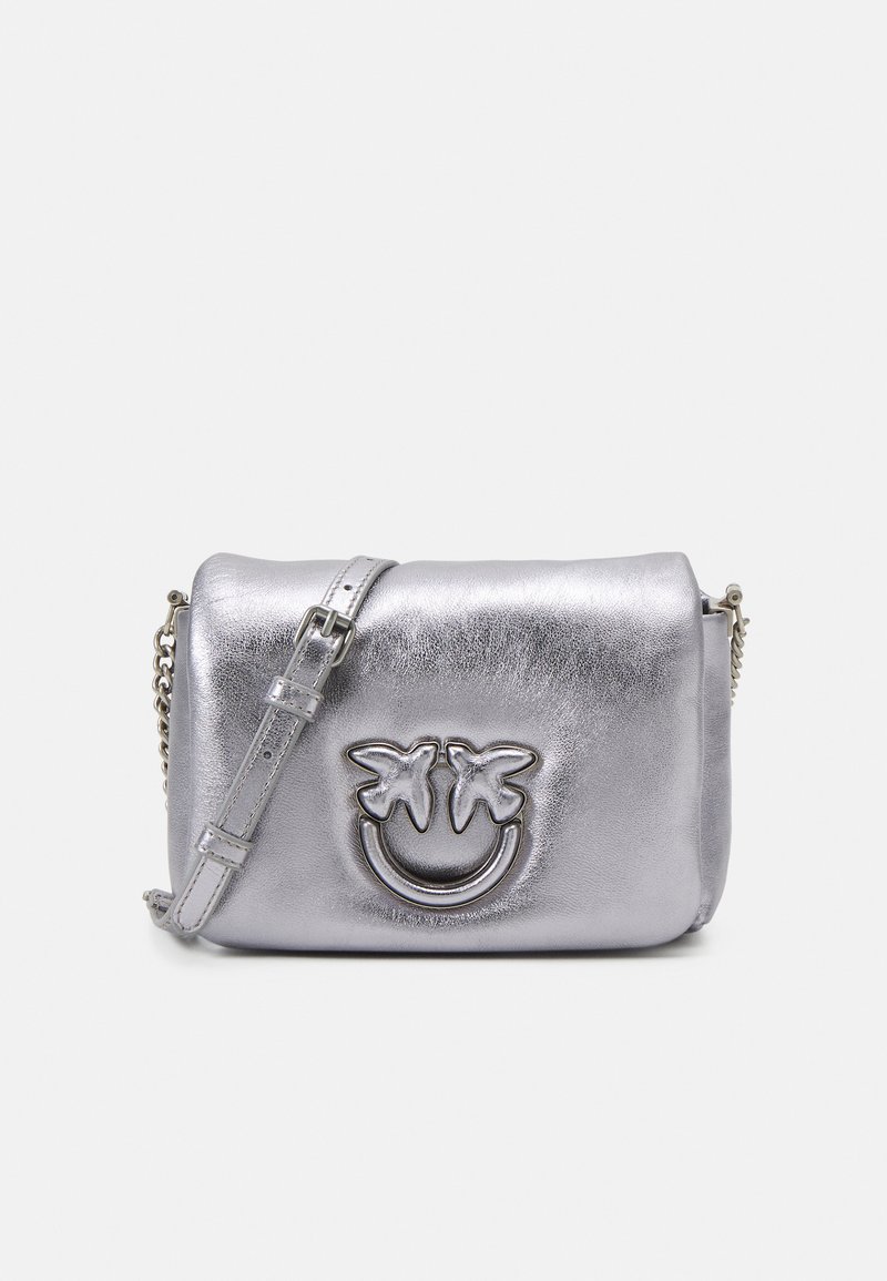 Pinko LOVE CLICK BABY PUFF Across body bag argento/old silver