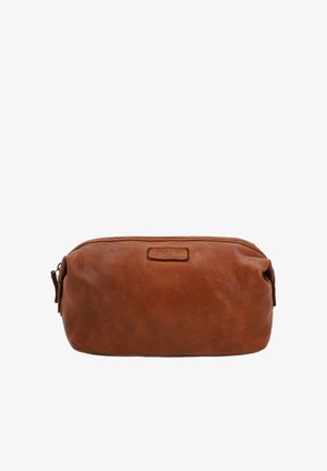 Gusti Leder, CASPIAN - Wash bag - cognac