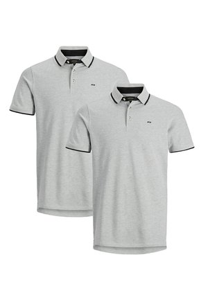 2ER PACK PAULOS SLIM FIT - Poloshirt - light grey melange