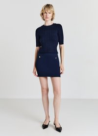 Calliope TRECCE - T-shirt imprimé - blu notte