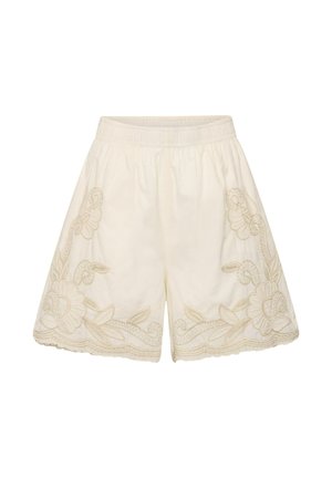 Part Two, BITJAPW SHORTS - Short - whisper white w french oak emb