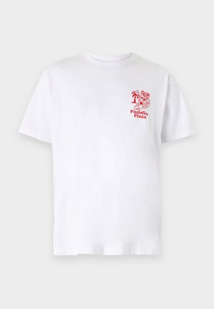 On Vacation PARADISE PIZZA UNISEX - Μπλουζάκι με στάμπα - white