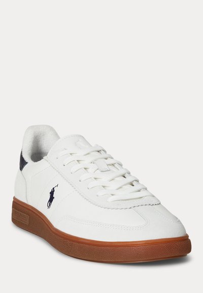 Polo Ralph Lauren BEDFORD LEATHER-SUEDE SNEAKER - Sportcipő - off white/navy