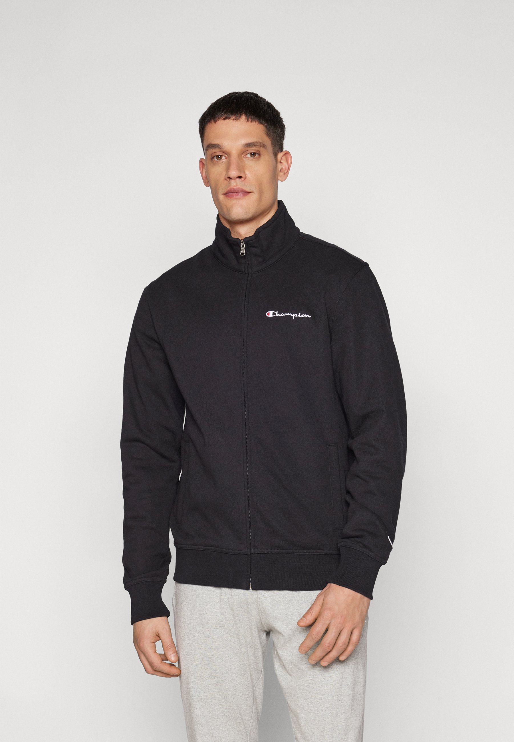 Champion ICONS FULL ZIP WITH SMALL LOGO Felpa con zip black