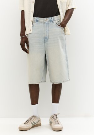 PULL&BEAR SKATER  - Farkkushortsit - light blue denim