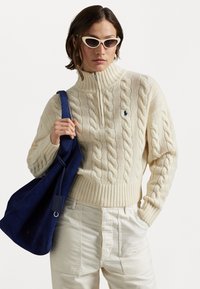 POLO PLAY SUEDE LARGE TOTE - Τσάντα Tote - dark jean