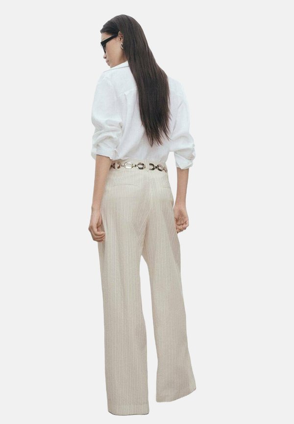 STRIPED WIDE  - Trousers4