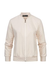 WITH DIAMOND STITCH - Giubbotto Bomber - light beige