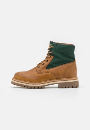 GANT PALROCK - Schnürstiefelette - mustard/tartan green