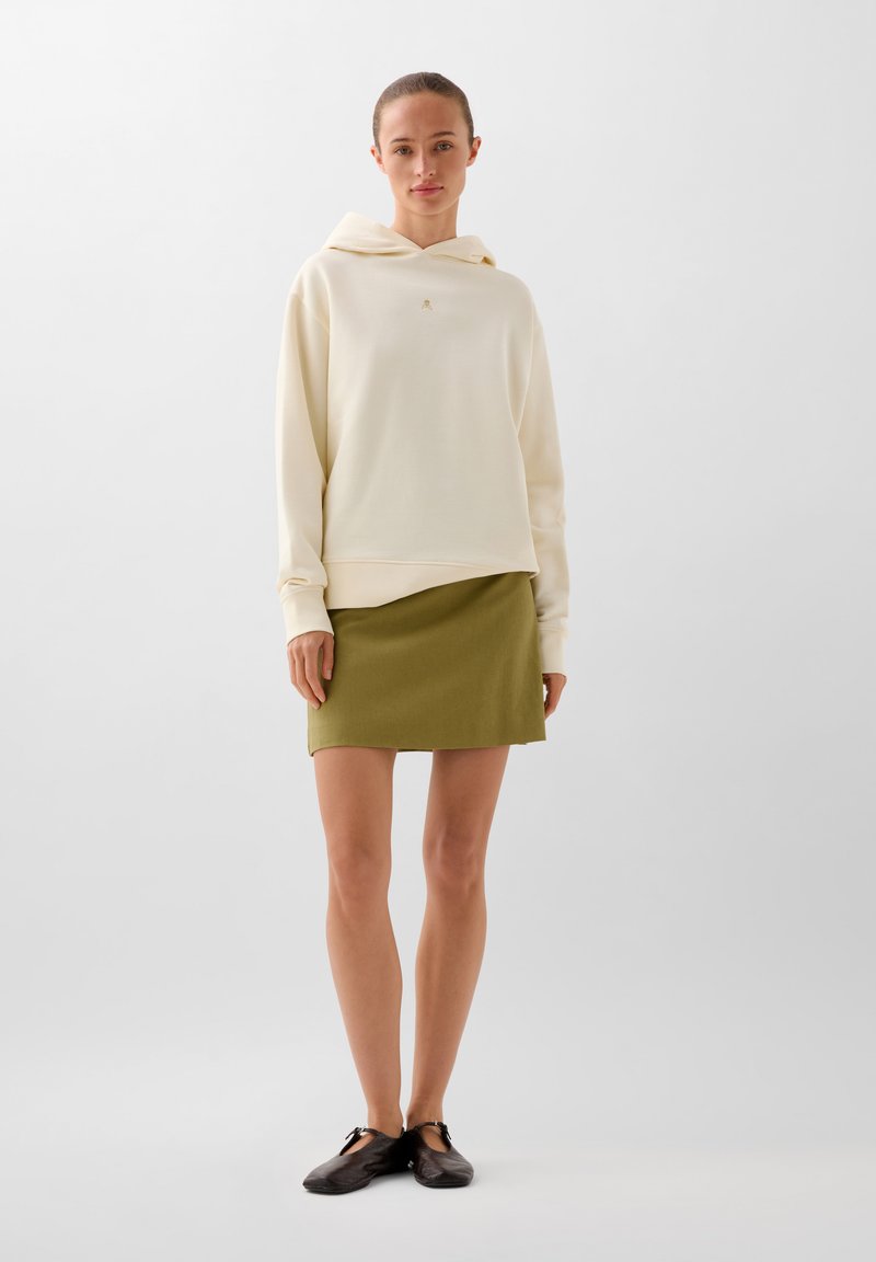 Scalpers Sweat à capuche ecru/beige