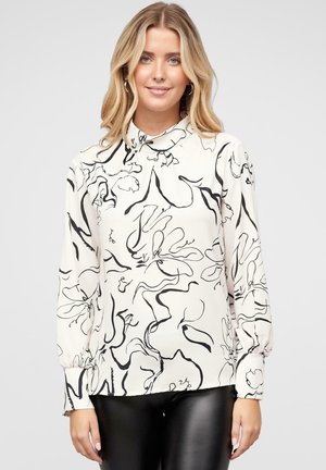 MIT GRAFIK PRINT - Bluse - beige