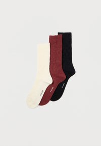 BRICK WALL 3 PACK - Chaussettes - black/red/white
