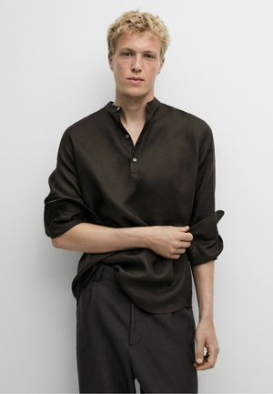 Massimo Dutti, Chemise - mottled dark brown