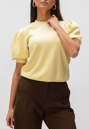 NOTRE-V FRIGIE - T-shirt basic - butter yellow