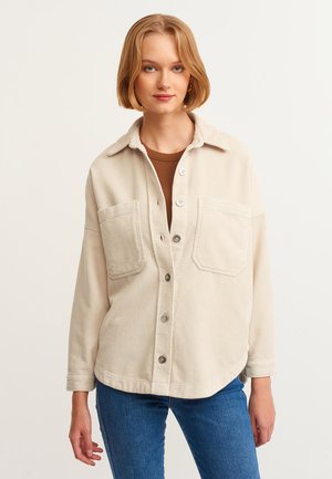 Button-down blouse - french oak