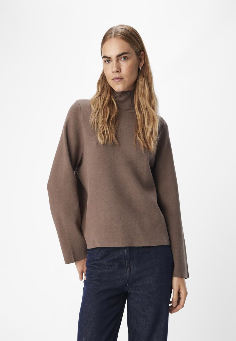 Object OBJREYNARD HIGH NECK - Jumper - morel