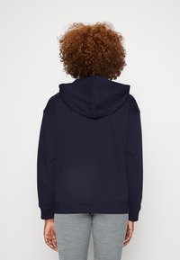 adidas Sportswear ESSENTIALS STRIPES OVERSIZED FULL ZIP HOODIE - Φούτερ με φερμουάρ - legend ink/white