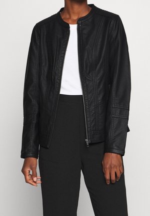 Veste en similicuir - black