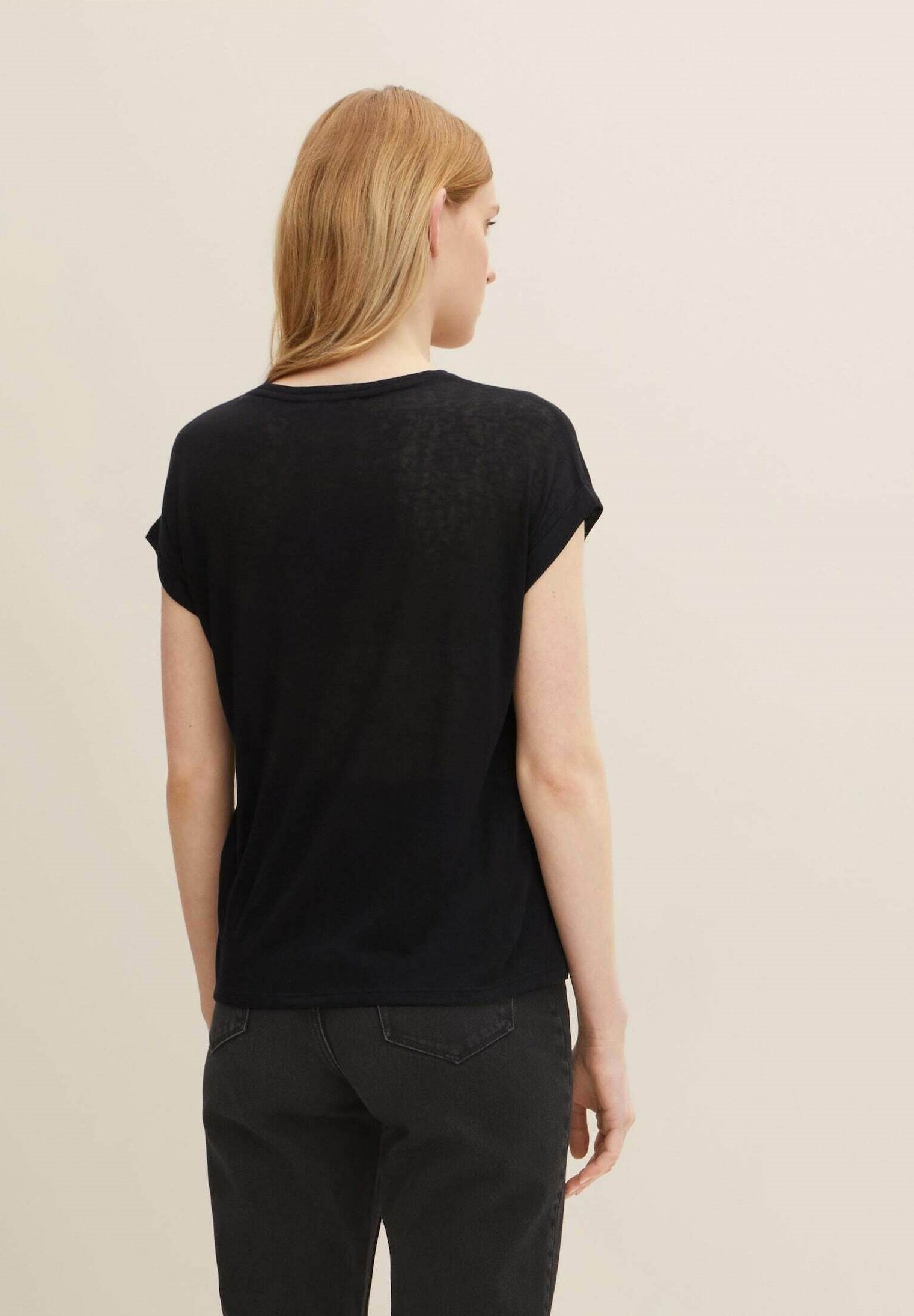 TOM TAILOR DENIM Camiseta básica - deep black/negro - Zalando.es