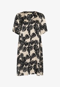 Vybrané, black palm leaves