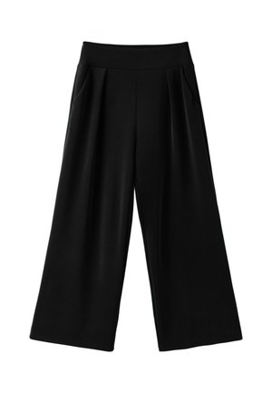 Stradivarius, SOFT-TOUCH WIDE-LEG TROUSERS WITH DARTS - Pantalon classique - black