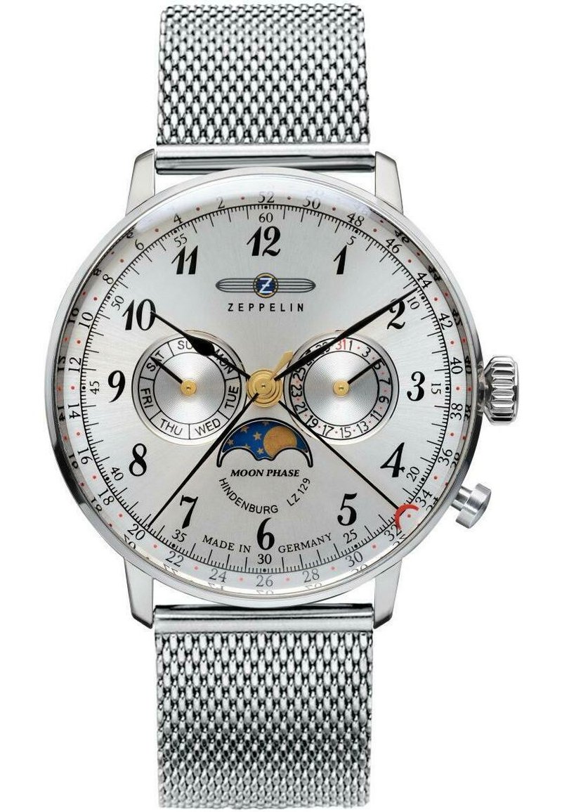 Herren Analoguhren | Zeppelin HINDENBURG Chronograph silber/silberfarben - KM48421 Herren Analoguhren | Zeppelin HINDENBURG Chronograph silber/silberfarben - KM48421