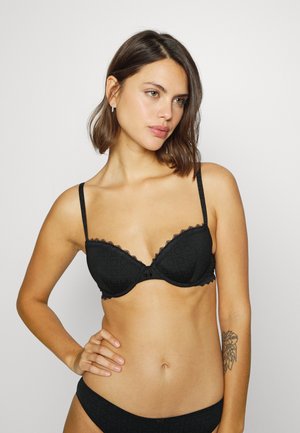 MICRO TONAL PRINT CLASSIC PADDED BRA - Reggiseno con ferretto - black