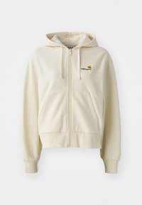 AMERICAN JACKET - Majica s kapuljačom i patentnim zatvaračem - natural