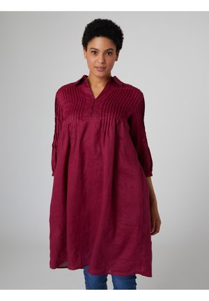 Shirt dress - rosso