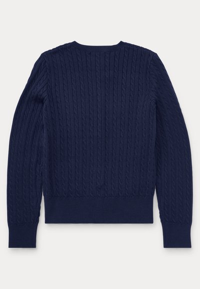 Polo Ralph Lauren MINI CABLE COTTON CARDIGAN 7-14Y - Cardigan - hunter navy