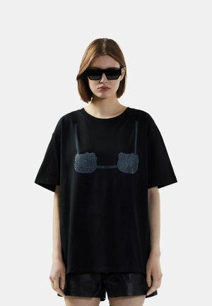 T-shirt con stampa - nero