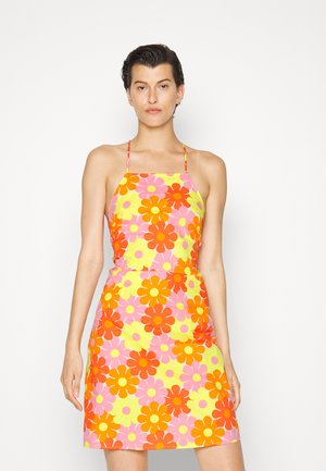 TIE BACK STRAPPY MINI DRESS - Day dress - multi-coloured
