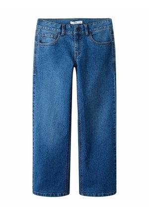 Wide leg - medium blue denim