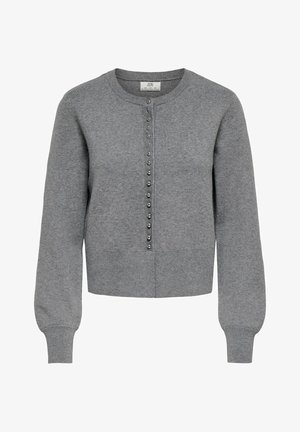 JDY, STRICKJACKE JDYPRIME STRICKJACKE - Gilet - medium grey melange