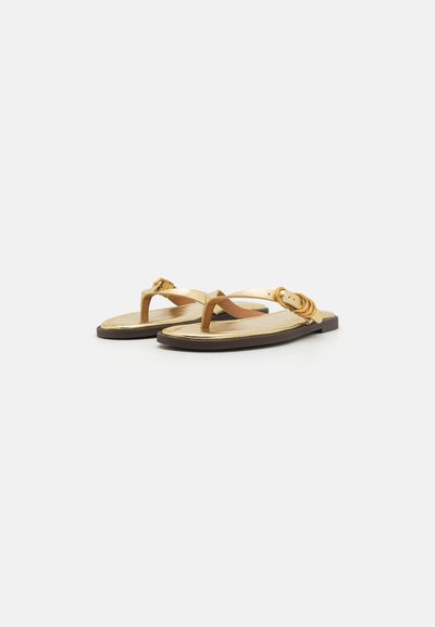 rag & bone GIA THONG - Tåsandaler - gold