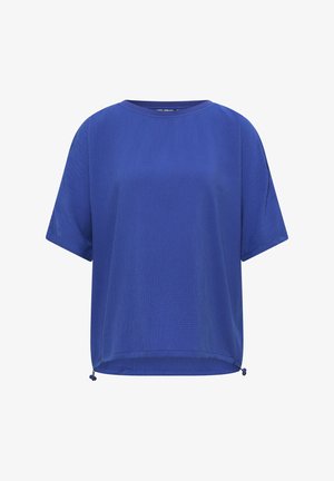 Cecil, DROPPED SHOULDER BLUSENSHIRT IN UNIFARBE - Bluse - deep river blue