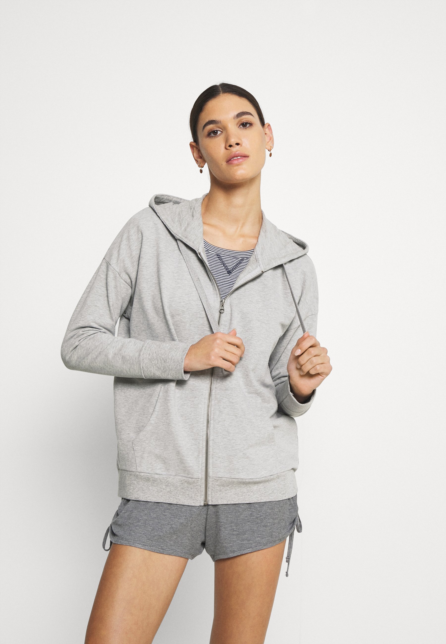 polo grey zip up moletom com capuz