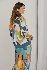 Never Fully Dressed BALEARIC FORREST CARDI - Cardigan - blue
