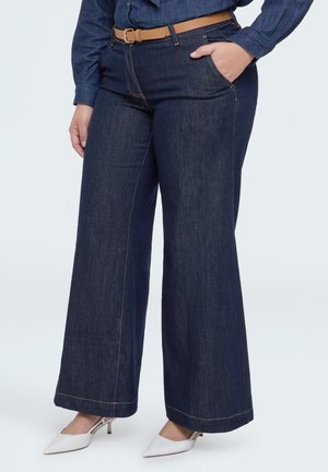 CON CINTURA RIMOVIBILE - Wide Leg - blu