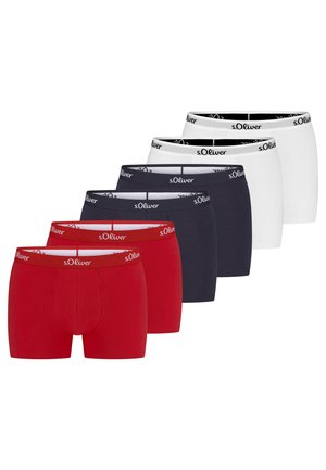 6 PACK - Boxer brief - rot dunkelblau weiß