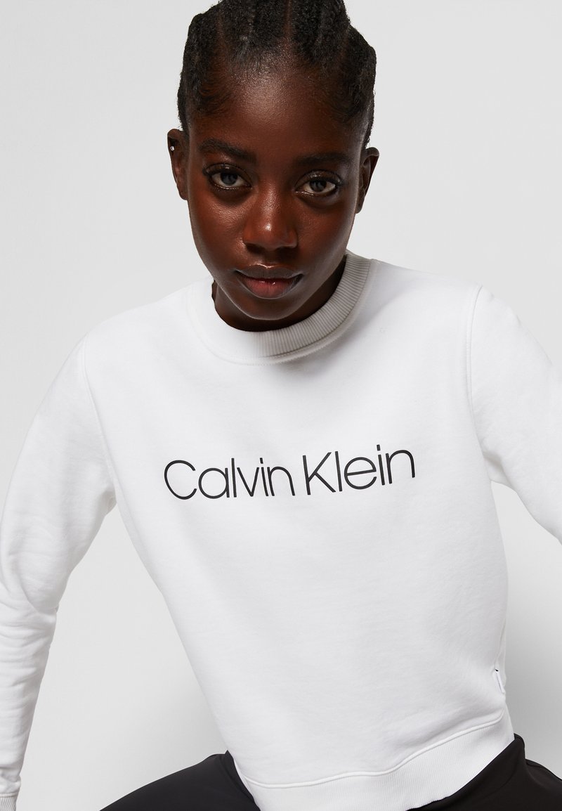 Calvin Klein CORE LOGO - Sweatshirt - bright white/white - Zalando.co.uk